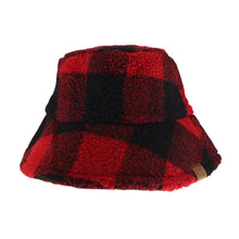 Load image into Gallery viewer, Buffalo Check Sherpa C.C Bucket Hat
